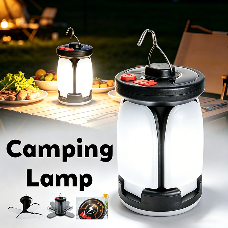 Solar Emergency Charger - Outdoor Lighting LED Leaf Camping Lamp