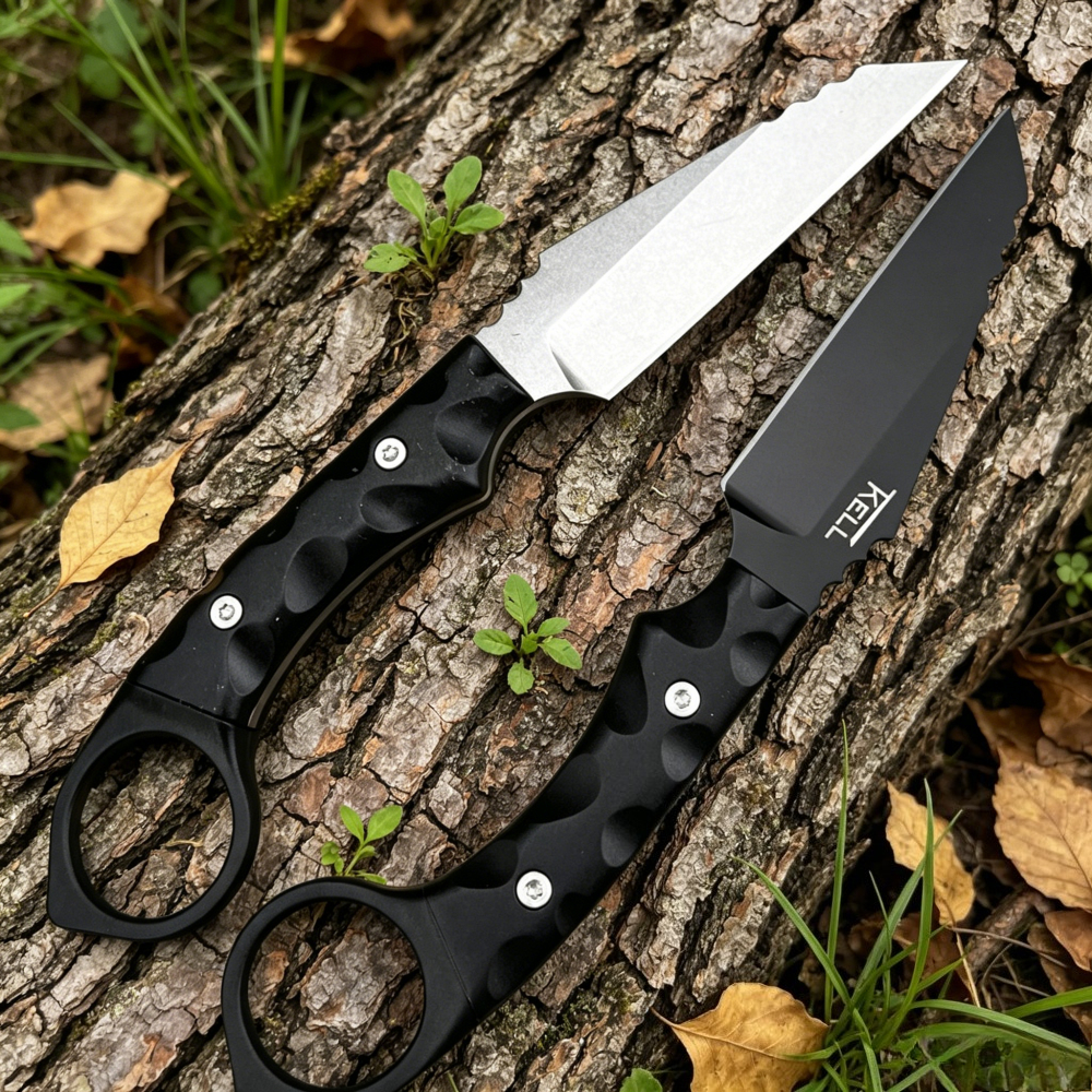 Bushcraft Knife Fixed - Multi-functional Outdoor Climbing Utility Rope Cutting