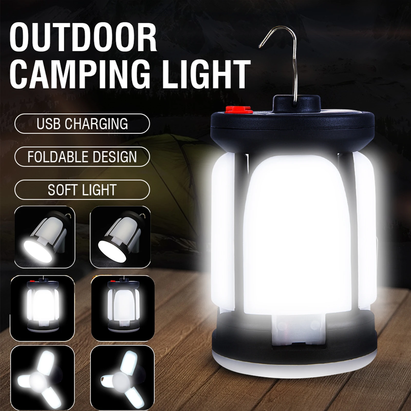 Solar Emergency Charger - High Power Solar LED Camping Lantern