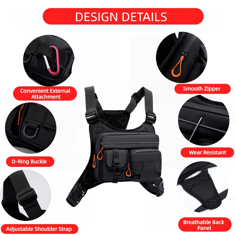 Men's Tactical Chest Bag, Runn - Fishing Kit Compact incelemesi ve fiyatı