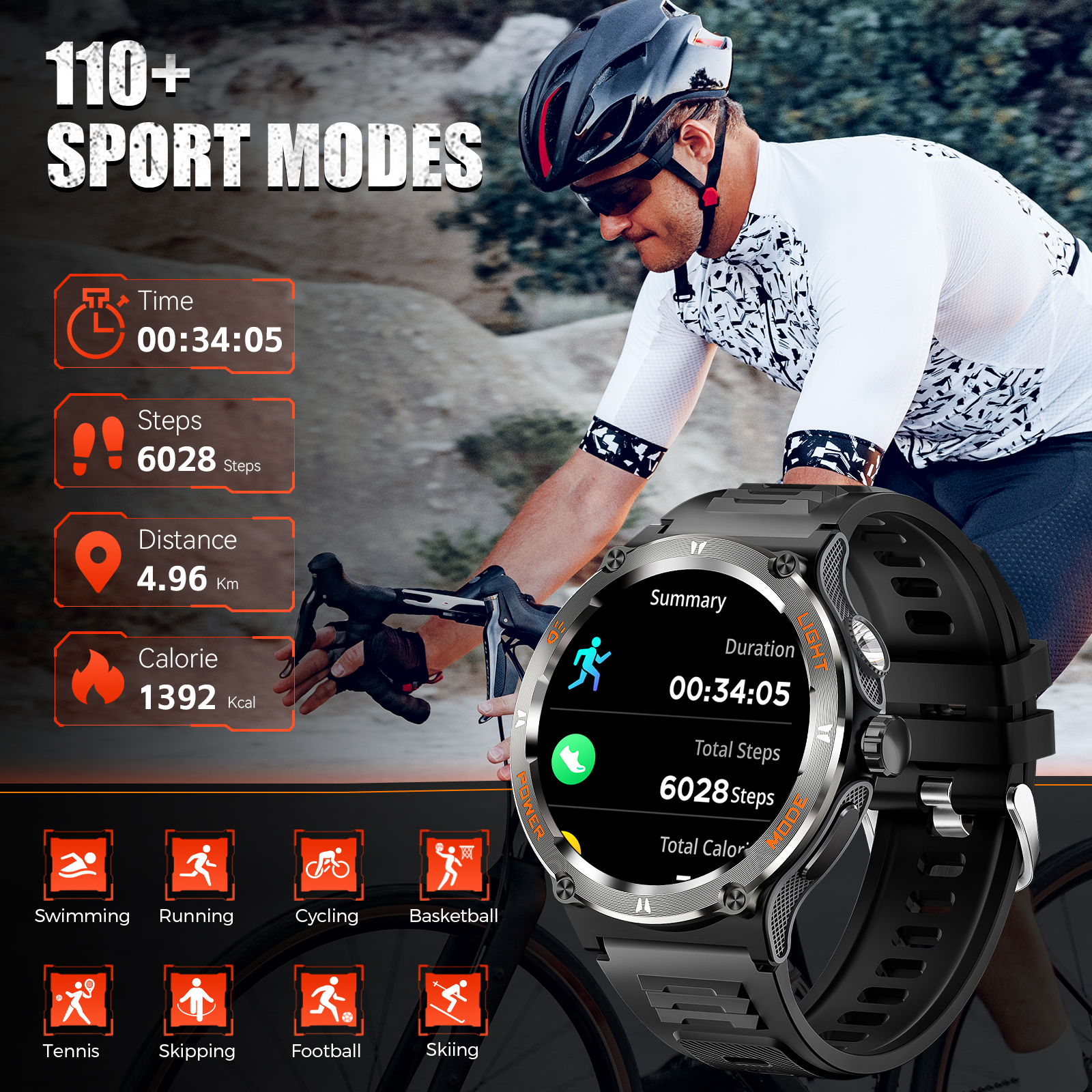 EIGIIS Smart Watch 3ATM Waterp - Compass Lensatic incelemesi ve fiyatı