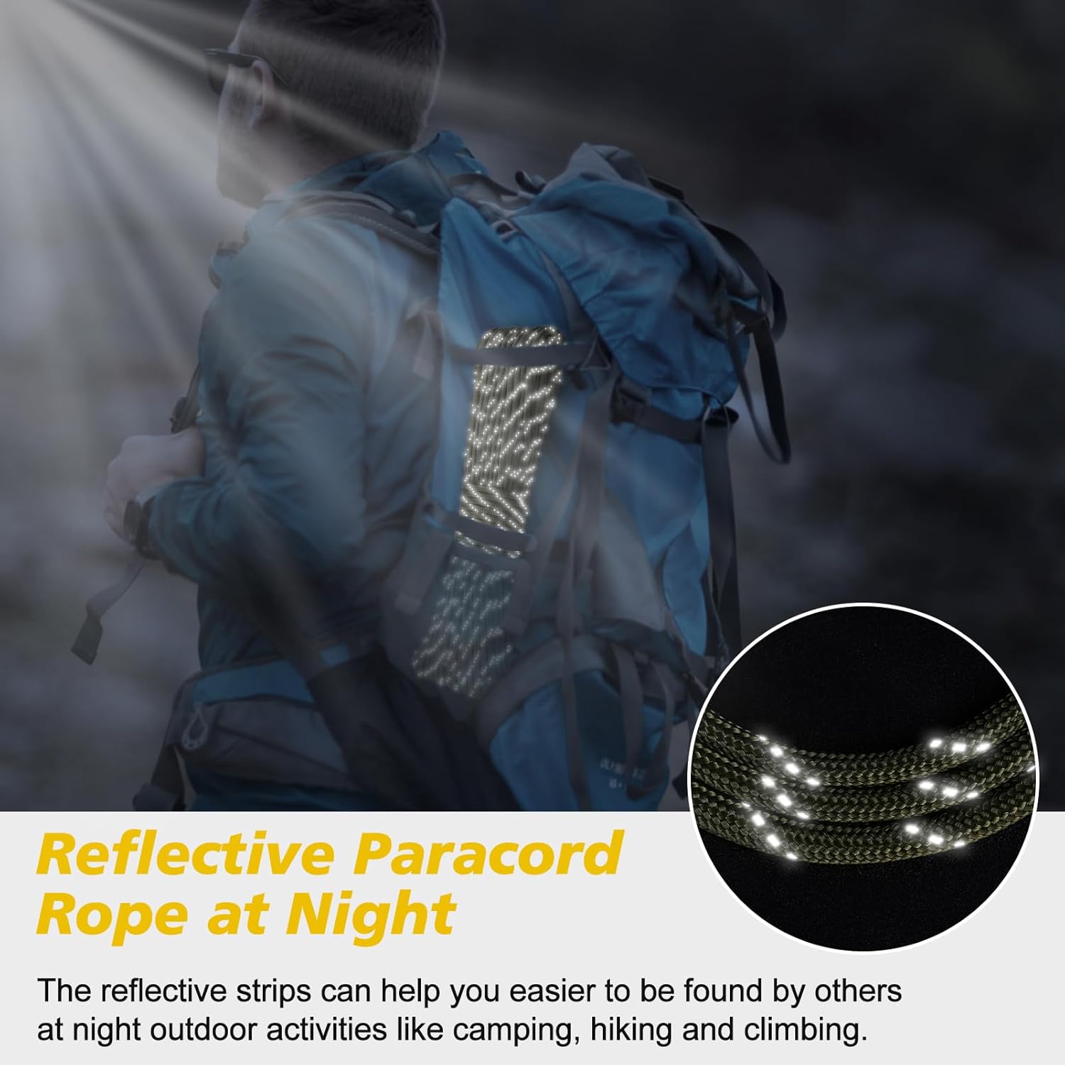 1000lb Reflective Paracord Rop - Para Cord 1000Ft incelemesi ve fiyatı
