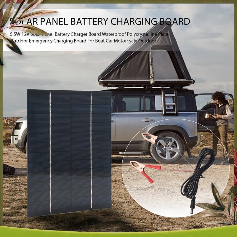AB98-5.5W 12V Solar Panel Batt - Solar Emergency Charger incelemesi ve fiyatı