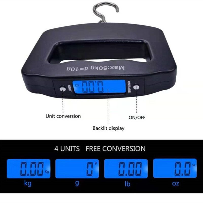 50kg Digital Fishing Scale Han - Fishing Kit Compact incelemesi ve fiyatı