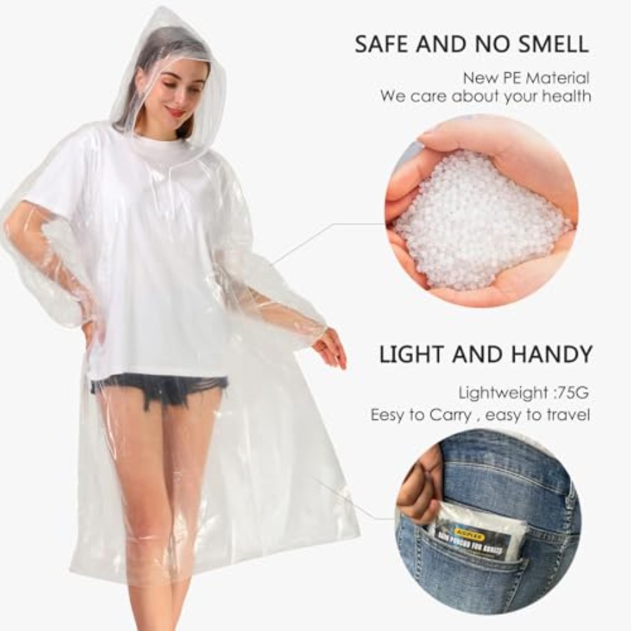 Disposable Rain Ponchos for Ad - Emergency Poncho Rain incelemesi ve fiyatı