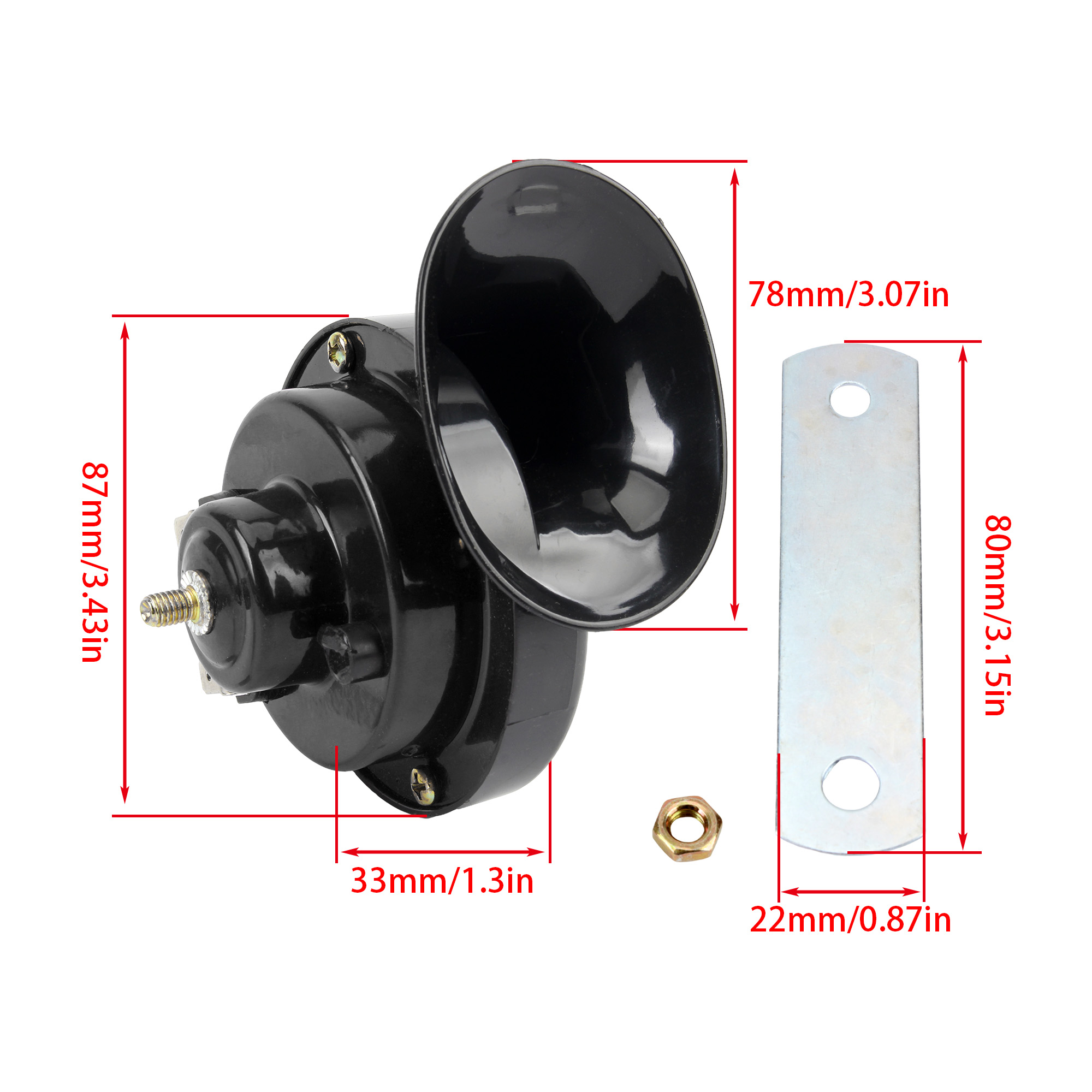 12V 24V Universal Trumpet Horn - Emergency Whistle Loud incelemesi ve fiyatı