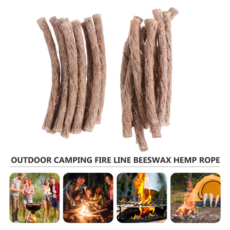 10Pcs Survival Wick Hemp Cord  - Fire Starting Kit incelemesi ve fiyatı