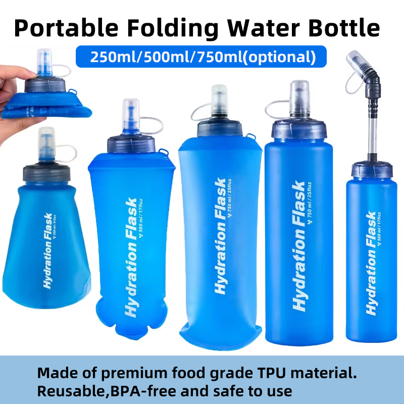 250ml 500ml 750ml Portable Fol - Water Bag Collapsible incelemesi ve fiyatı