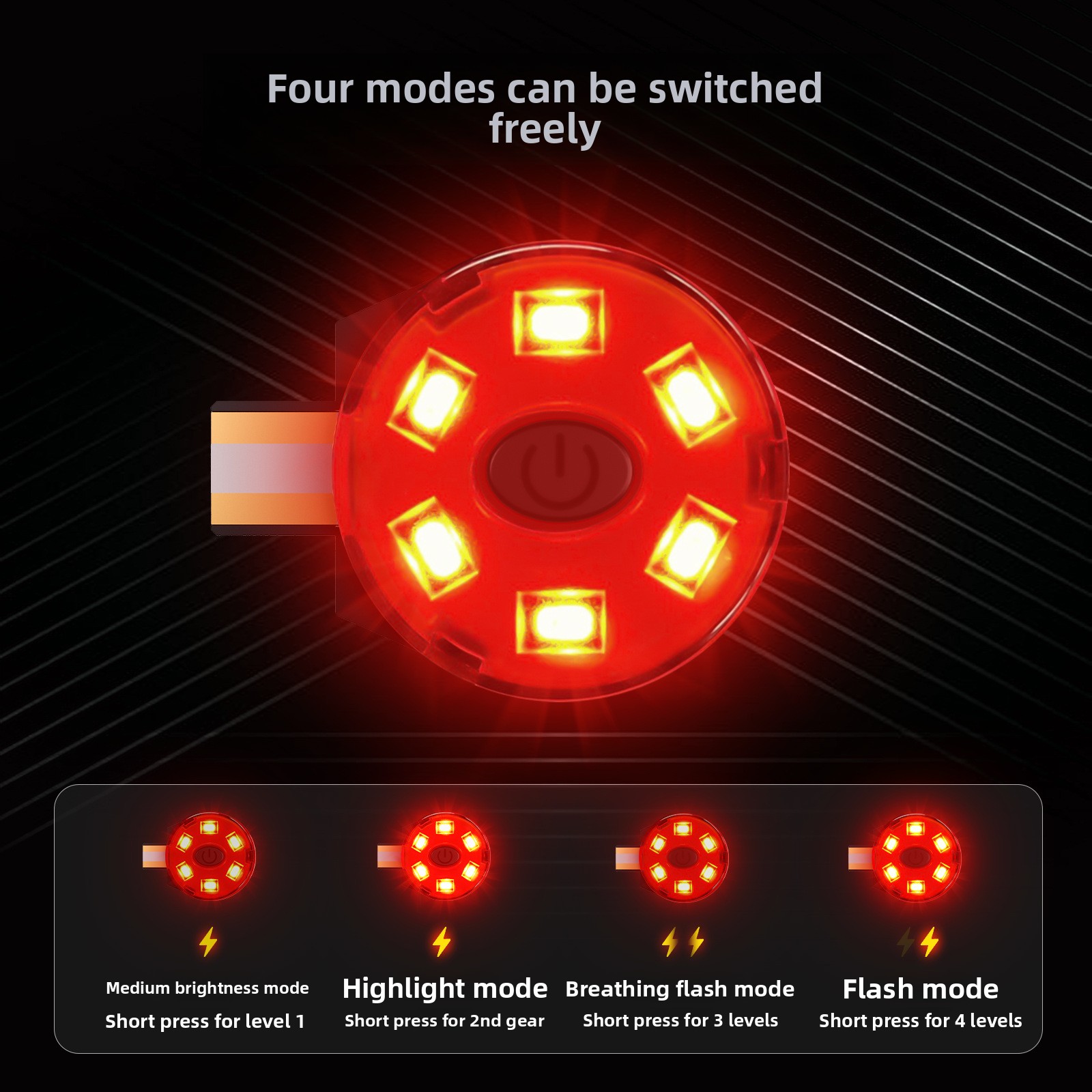 USB Rechargeable LED Helmet Ta - Sos Light Strobe incelemesi ve fiyatı