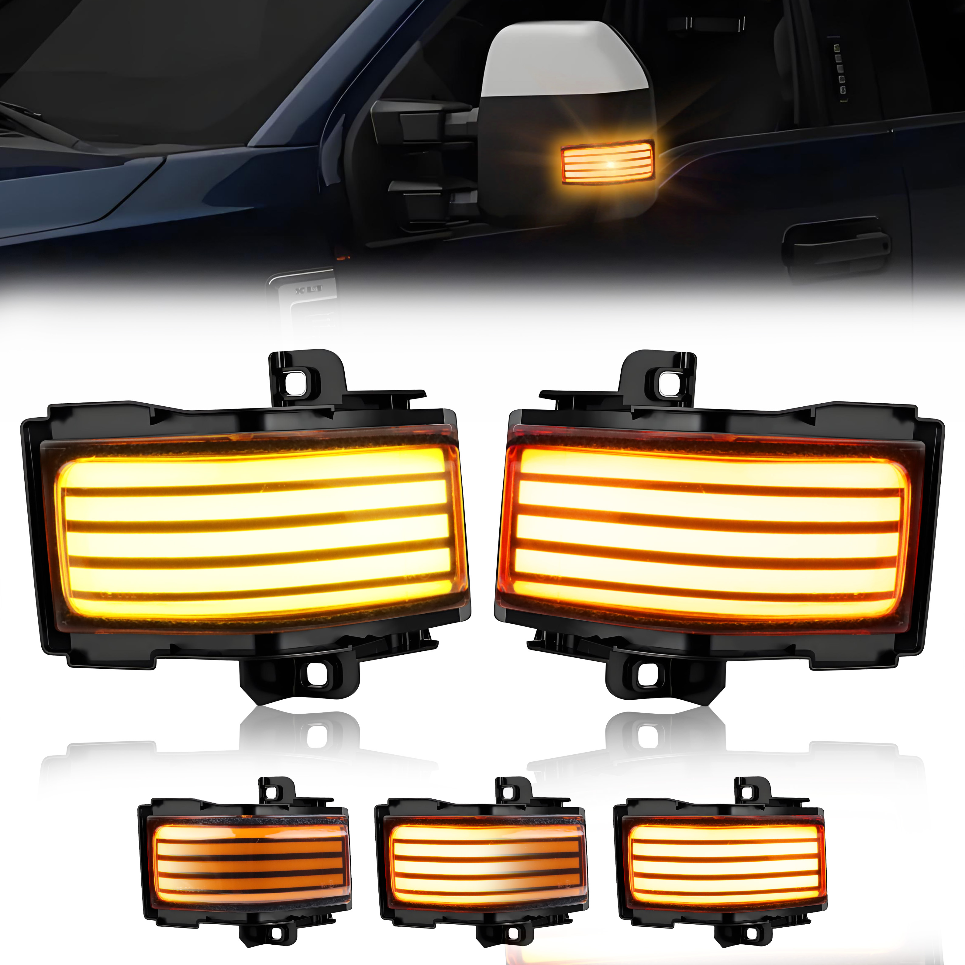 2Pcs Turn Signal Light Side Mi - Signal Panel Orange incelemesi ve fiyatı