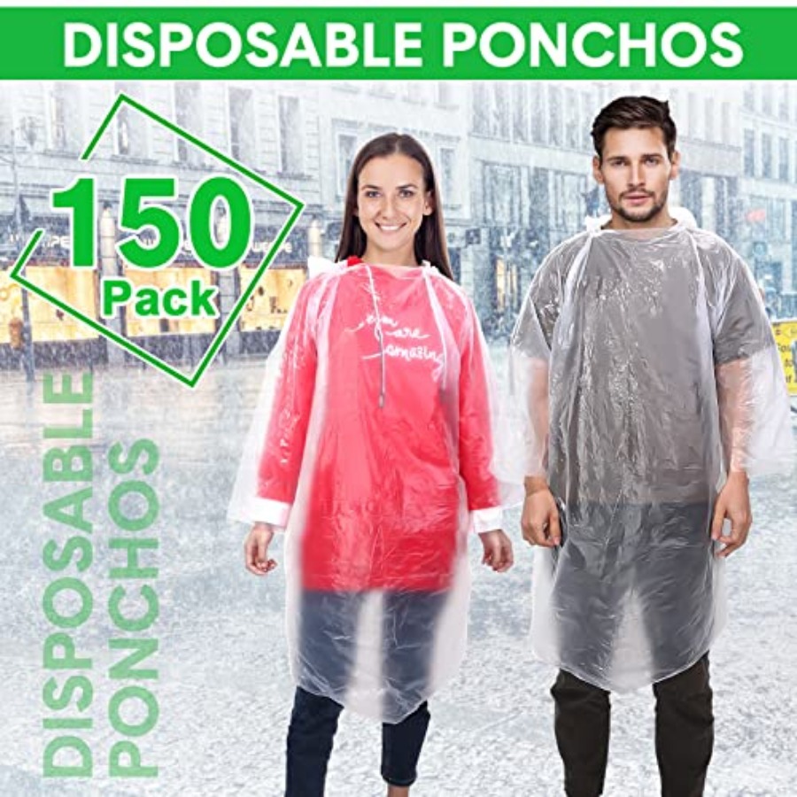 150 Pcs Disposable Rain Poncho - Emergency Poncho Rain incelemesi ve fiyatı