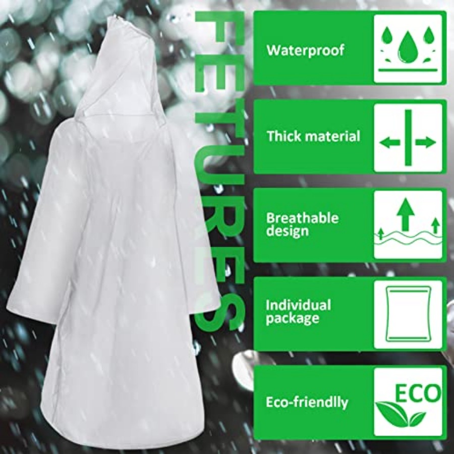 150 Pcs Disposable Rain Poncho - Emergency Poncho Rain incelemesi ve fiyatı