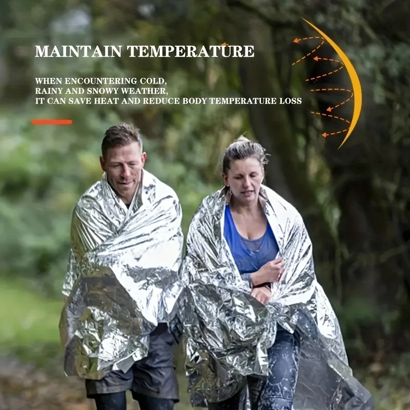 1pcs Outdoor survival portable - Survival Blanket Reflective incelemesi ve fiyatı