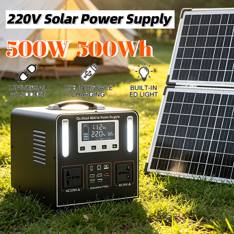 500Wh 500W 220V Portable Power - Solar Emergency Charger incelemesi ve fiyatı