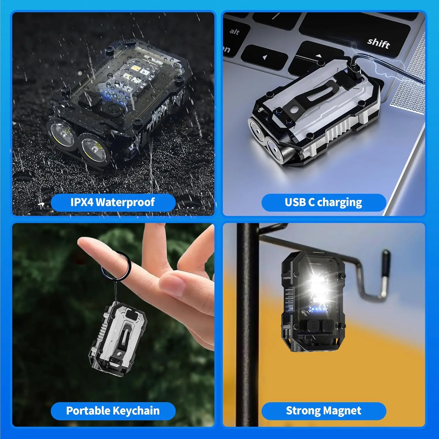 Mini COB Keychain Flashlight,C - Fishing Kit Compact incelemesi ve fiyatı