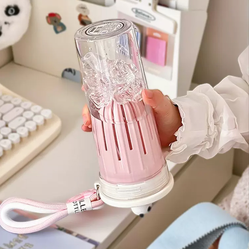 650ml Kawaii Water Bottle With - Water Purification Straw incelemesi ve fiyatı