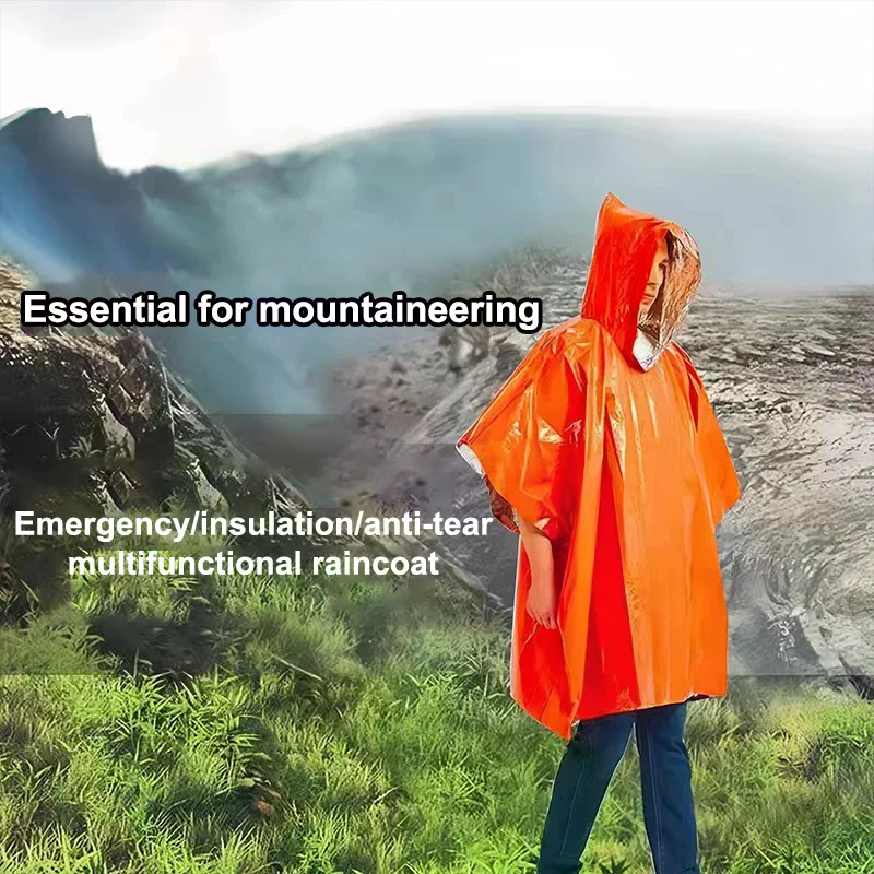 4PCS Emergency Survival Rain H - Survival Blanket Reflective incelemesi ve fiyatı