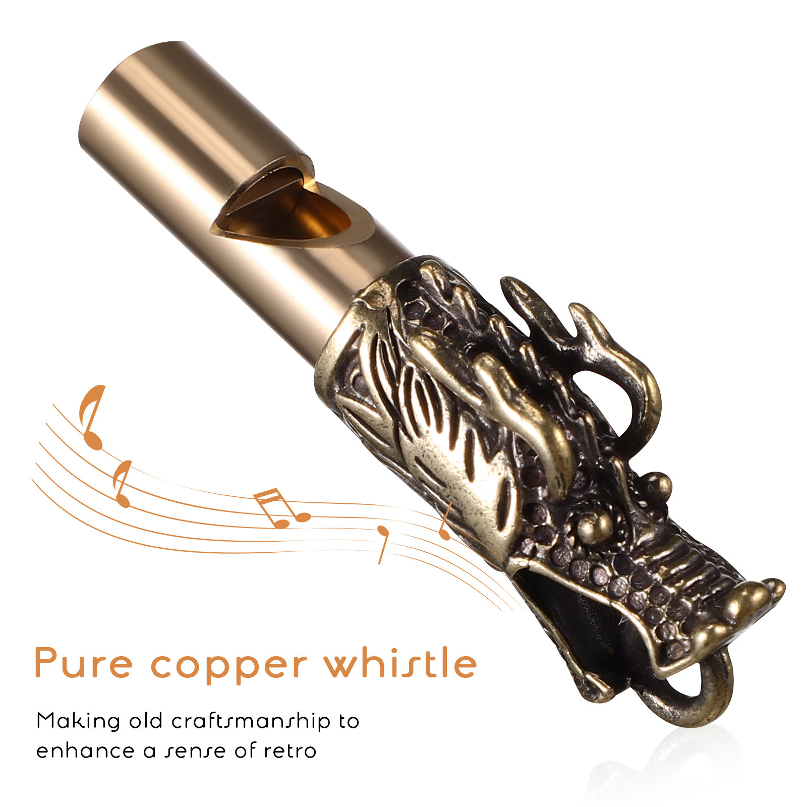3Pcs Chinese Dragon Brass Whis - Emergency Whistle Loud incelemesi ve fiyatı