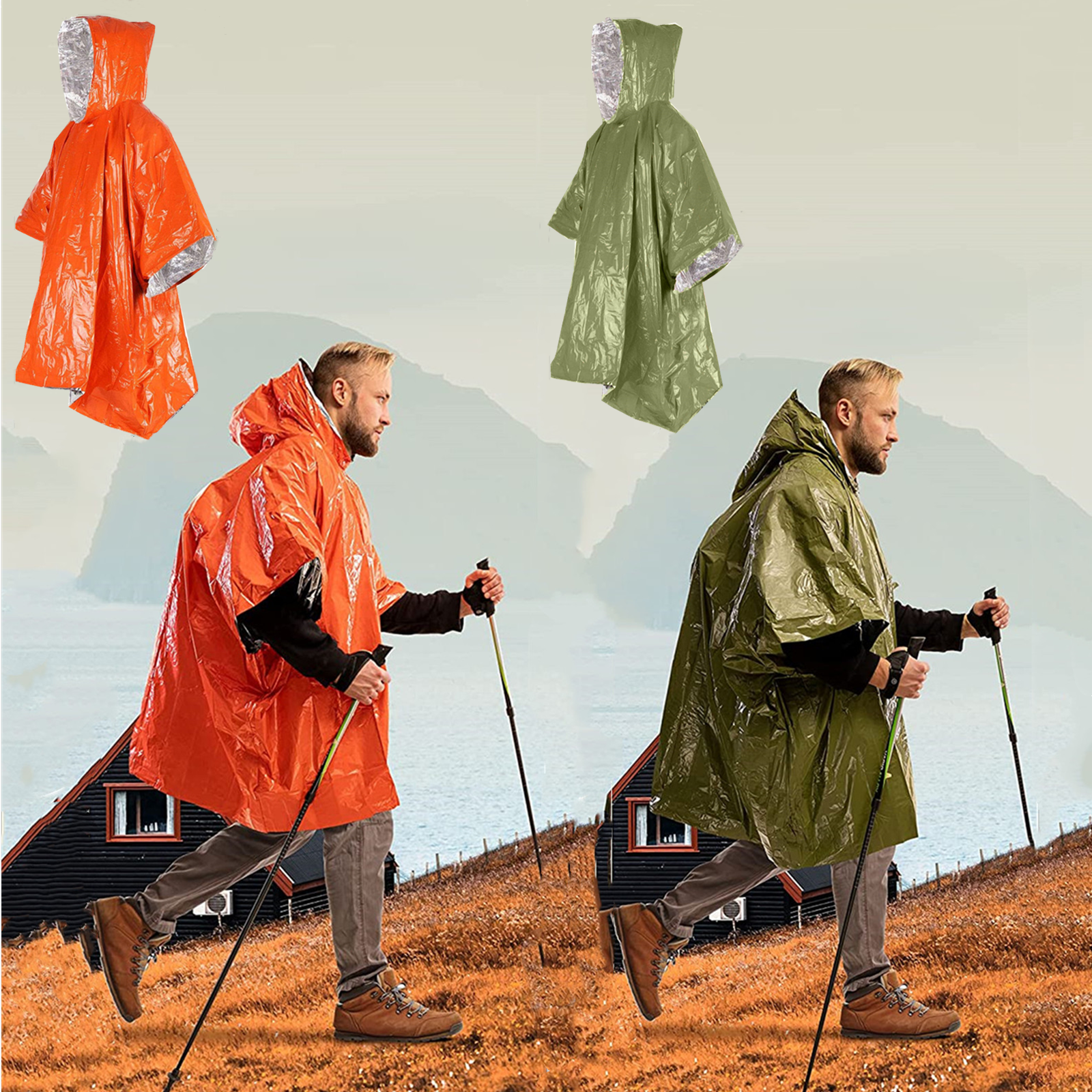 Emergency Disposable Aluminum  - Emergency Poncho Rain incelemesi ve fiyatı