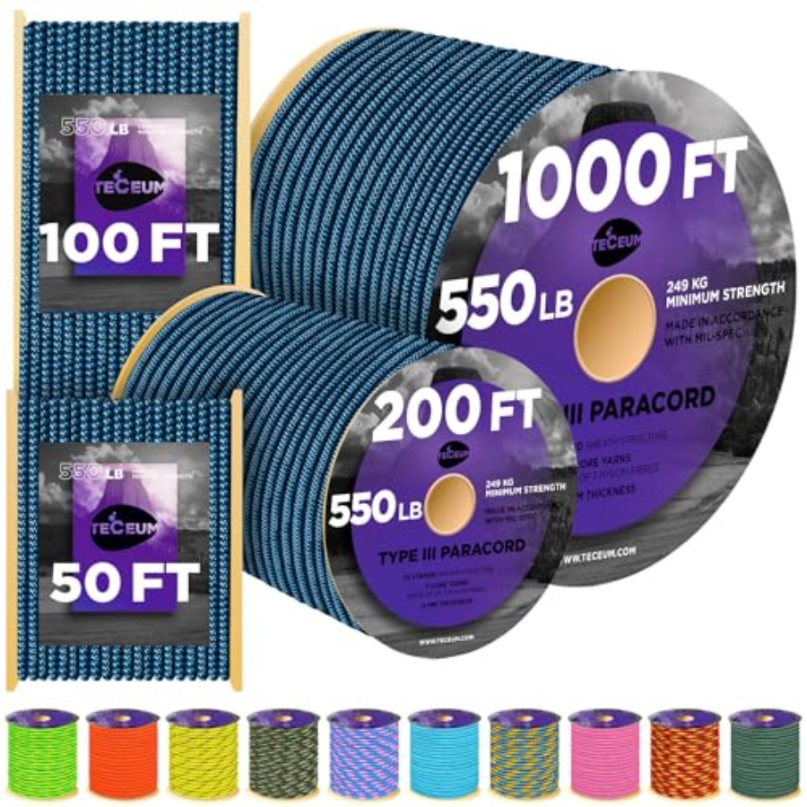 Reflective Paracord Rope 1000  - Para Cord 1000Ft incelemesi ve fiyatı